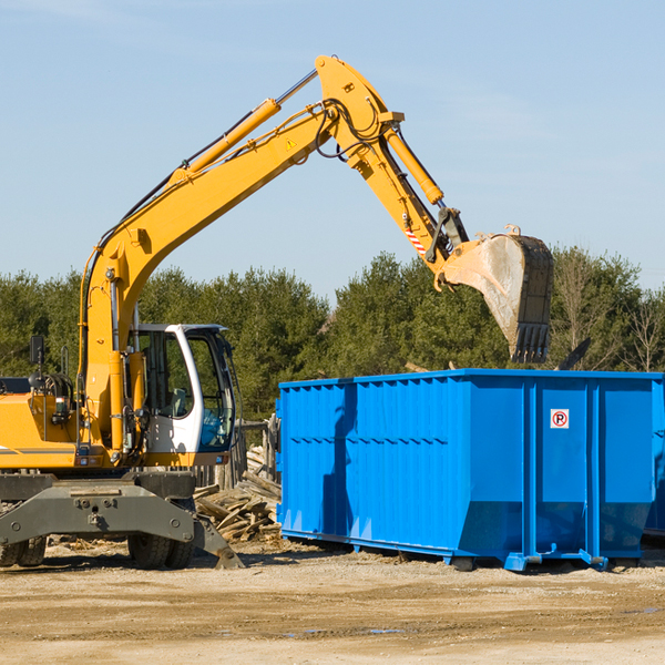 what size residential dumpster rentals are available in Plainville New York